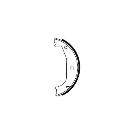 Pagid Brakes Parking Brake Shoe Set, 355050351 355050351
